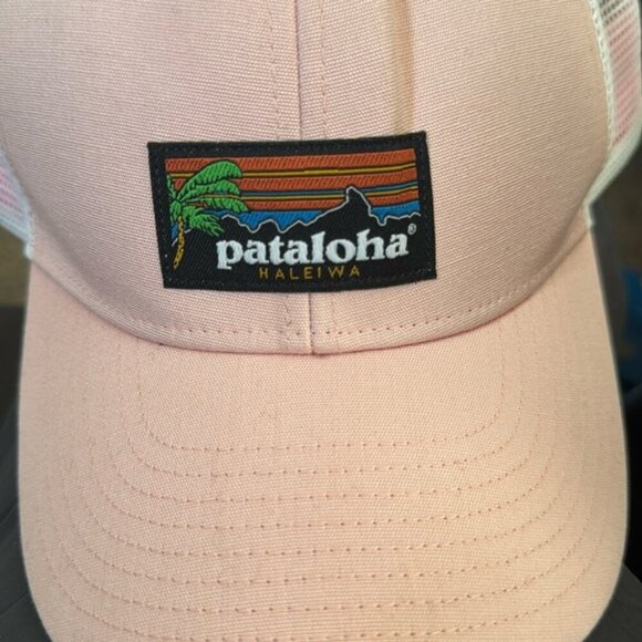 Patagonia Pataloha Haleiwa Snap Back Hat Hawaii Pink White - Picture 2 of 8